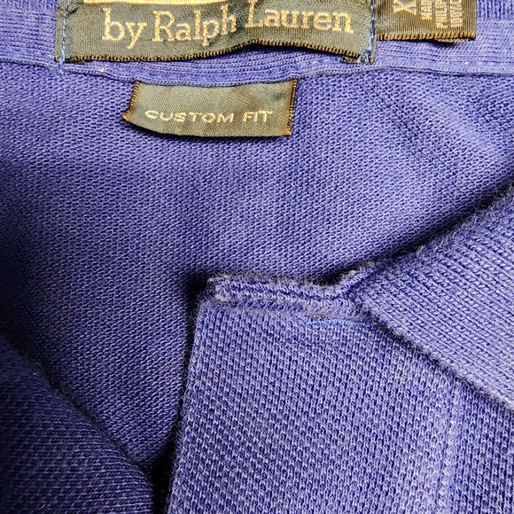 3-Polo by Ralph Lauren Men's Shirt Trio - Orange, Beige, Blue - Picture 8 of 9